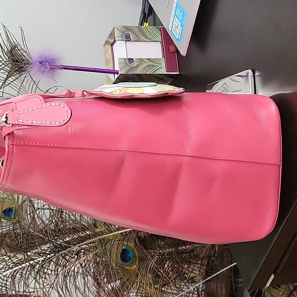 Radley Pink Leather Tote Bag - Picture 7 of 16